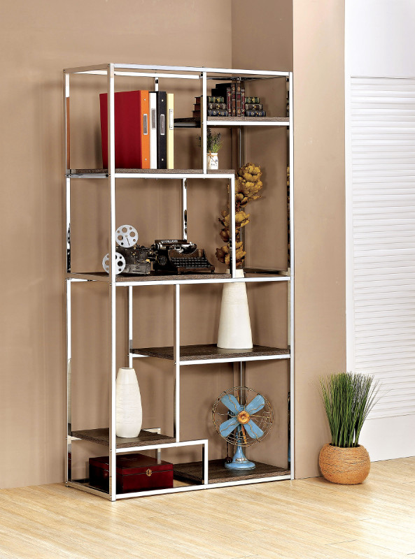 Creatice Chrome Bookcase 