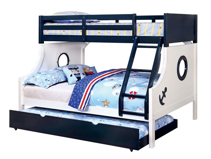 CM-BK629 Nautia collection nautical themed porthole design blue and ... Nautical Themed Kids Bedroom
