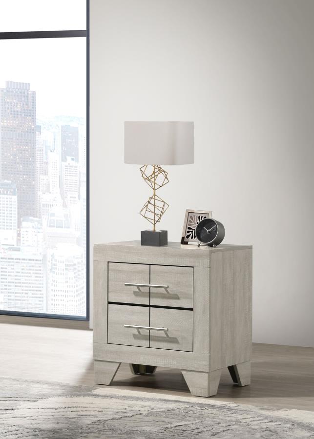 Coaster 225062 Trenton rustic cream finish wood  2 drawer nightstand