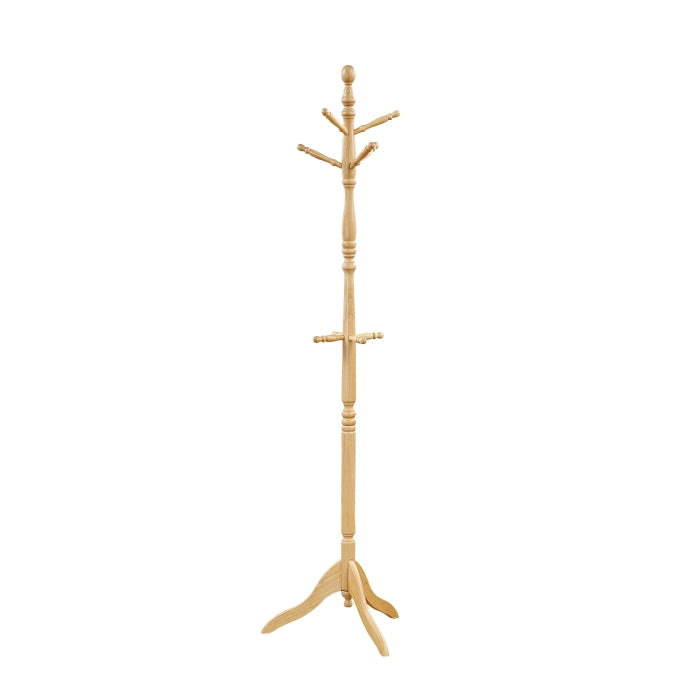 Homelegance 4638NTL Natural finish wood multi peg turned wood design coat rack