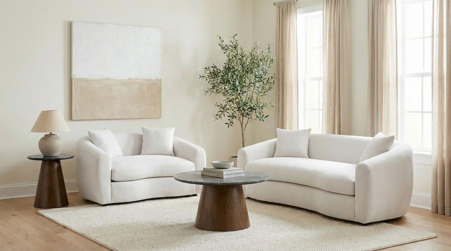 Coaster Isabella 2-Pc Sand Fabric Sofa and Love Seat Set – 504971-S2