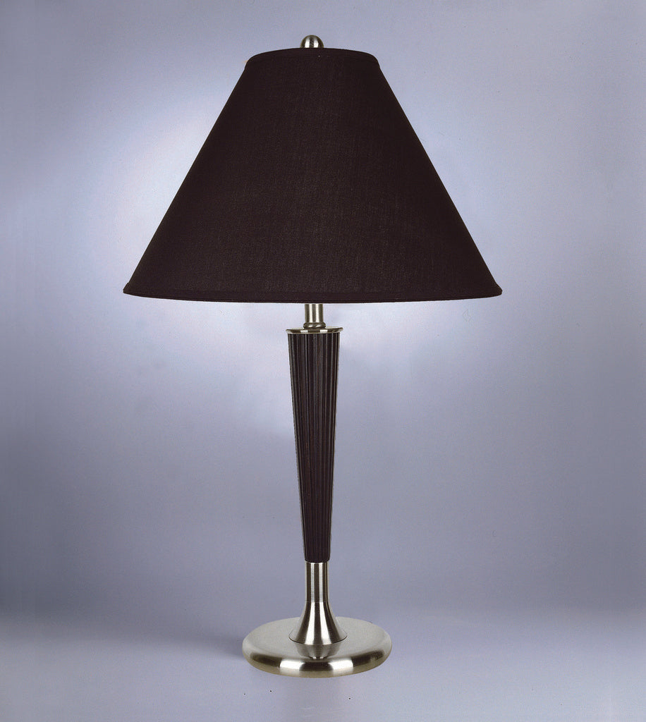 6267T Set of 2 Alexis contemporary style table lamp with black lamp shade