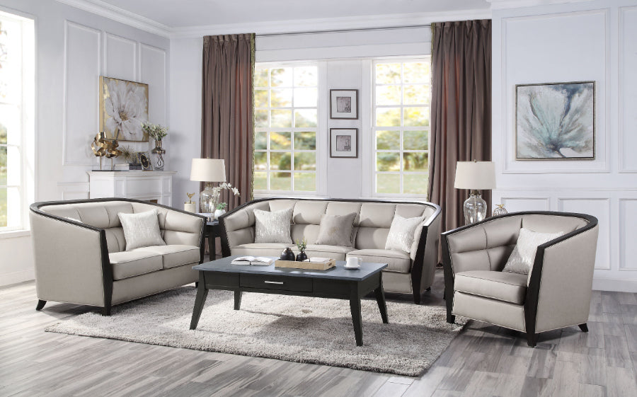 Acme 54235-36 Astoria Grand zemocryss dark finish wood beige fabric sofa and love seat set. ***Black Friday Sale Going On Now***Discounted Price When You Add To Cart up to 35% off. Click Acima Leasing Easy Lease and Application Process at ambfurniture.com