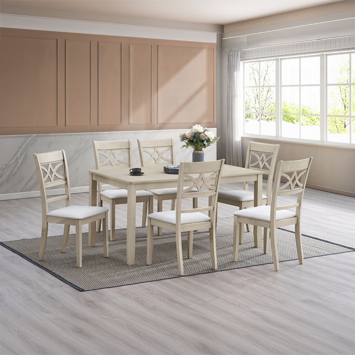 ***Early Black Friday Sale Going On Now***Acme DN02945-7PC 7 pc Ferris antique grey finish wood dining table set