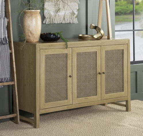 Coaster 953556 Glen cove Zamora natural finish wood woven cane design server buffet cabinet. ***Labor Day Sale Going On Now***Discounted Price When You Add To Cart up to 35% off. Click Acima Leasing Easy Lease and Application Process at ambfurniture.com