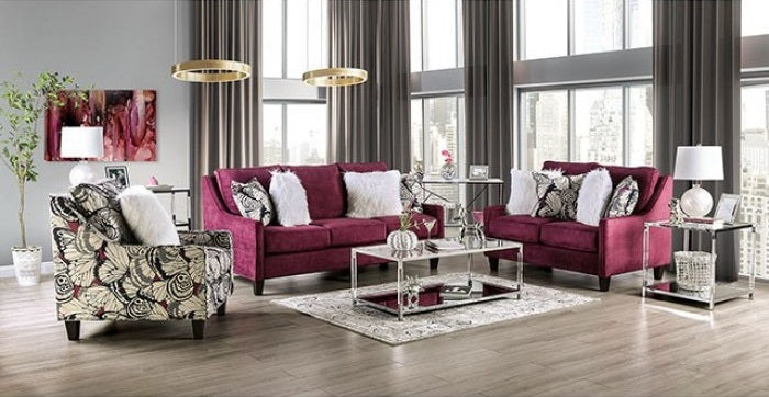 SM8016 2 pc Rosdorf park myra jillian plum chenille fabric sofa and love seat set. ***Black Friday Sale Going On Now***Discounted Price When You Add To Cart up to 35% off. Click Acima Leasing Easy Lease and Application Process at ambfurniture.com