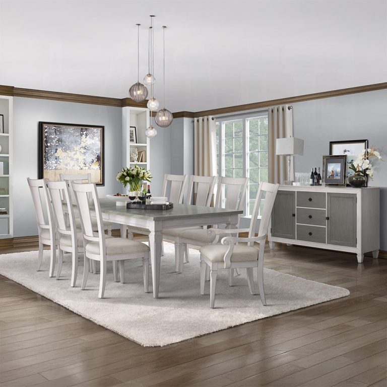 ***Christmas Sale Going On Now***Acme DN02273-7PC 7 pc Katia weathered grey and white finish wood dining table set on sale at ambfurniture.com