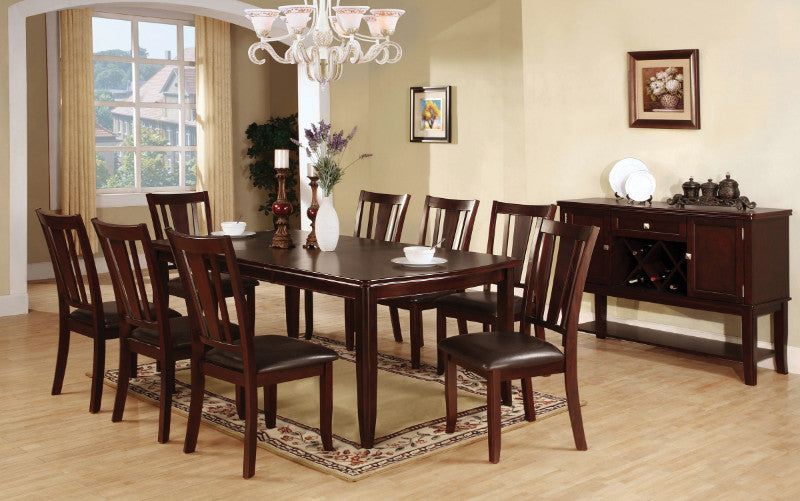 CM3336T-9PC 9 pc Red barrel studio birchover edgewood i dark espresso wood finish dining table set