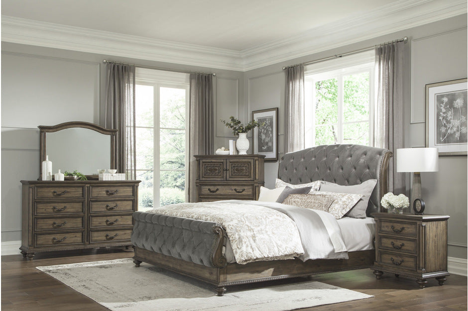 ***Early Black Friday Sale Going On Now***Homelegance 1693-4PC 4 pc Astoria grand rachelle weathered pecan finish wood queen bedroom set on sale at ambfurniture.com