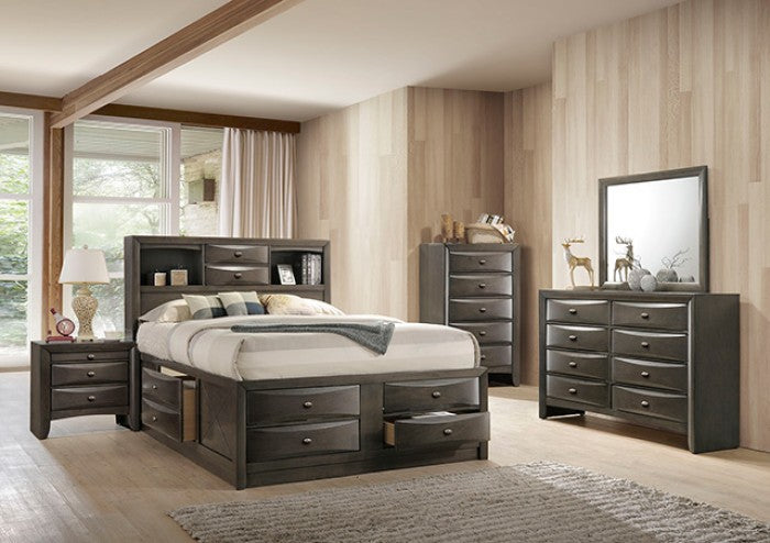 ***Savings Sale Event Going On Now***FM7210GY-4PC 4 pc Zosimo grey finish rounded front queen captains storage bed with drawers bedroom set. Discounted Price When You Add To Cart up to 35% off. Click Financing For Easy Payment Options at ambfurniture.com 