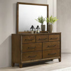 00-B0182-4PC 4 pc Ballard walnut finish wood classic style sloped back sleigh headboard queen bed set