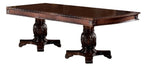Acme 04075-10038 7 pc Astoria grand liam chateau de ville cherry finish wood double pedestal dining table set