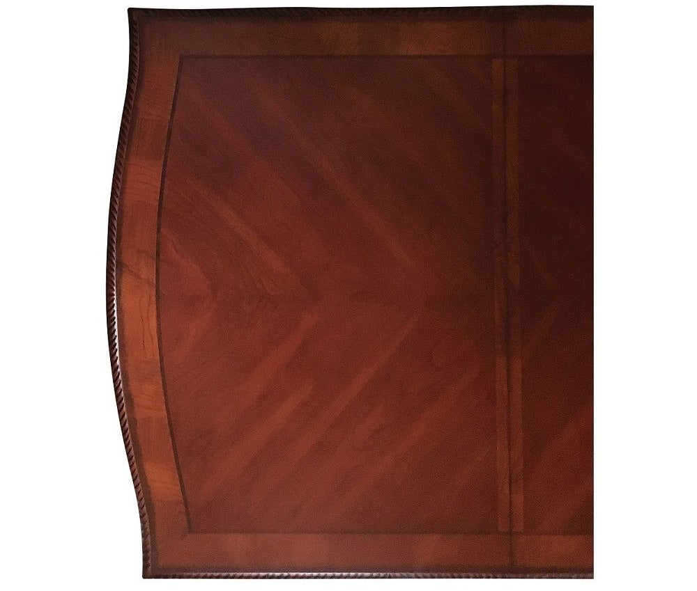 Acme 04075-10038 7 pc Astoria grand liam chateau de ville cherry finish wood double pedestal dining table set