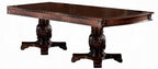 Acme 04075-77 7 pc Astoria grand ainzlee chateau de ville cherry finish wood double pedestal dining table set