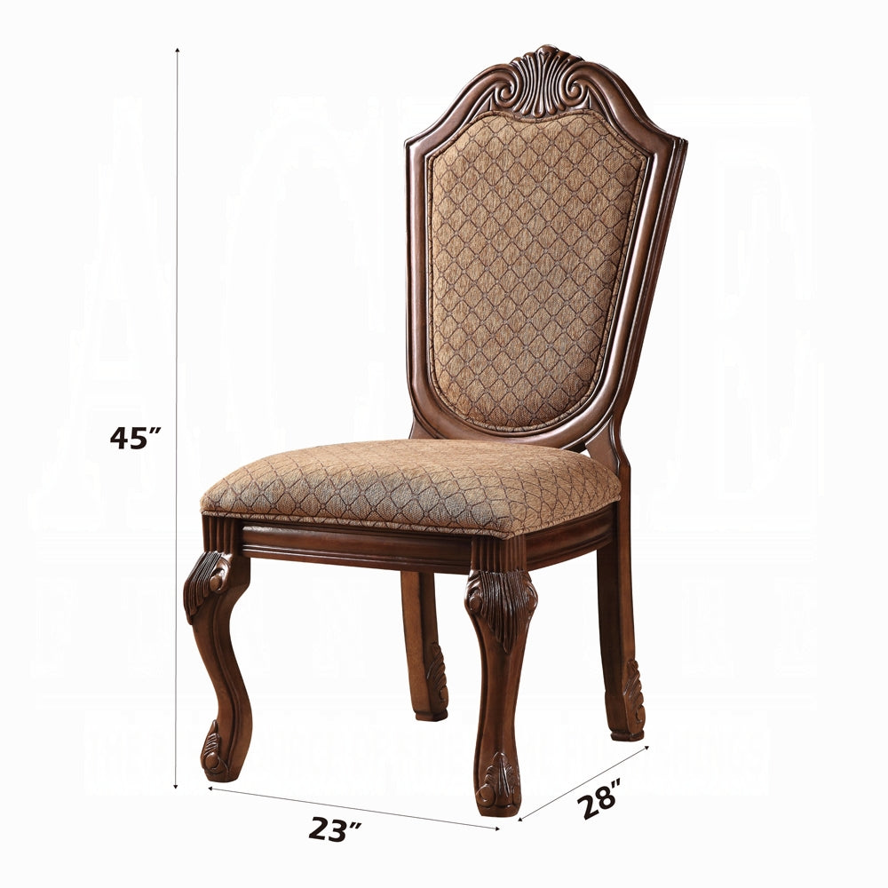 Acme 64170-77 5 pc Astoria grand chateau de ville ii cherry finish wood 48" round / oval dining table set