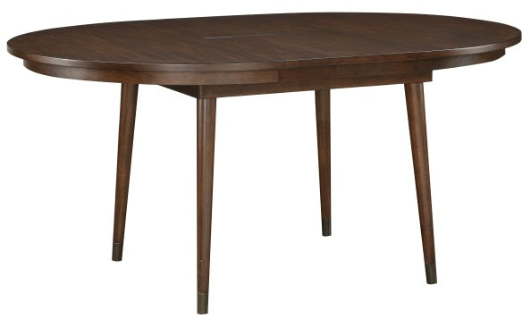 Clive Cherry Finish Wood Maple Veneer Mid-Century Modern 5-Piece Round/Oval Dining Table Set – 5413-65-5PC