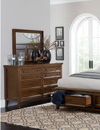 Homelegance 1649-4PC 4 pc Darby home co Frazier park brown cherry finish wood queen bedroom set with drawers
