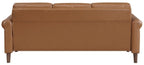 Homelegance Hector Brown Faux Leather Sofa and Love Seat Set with Rounded Arms – 9690BRW-SL