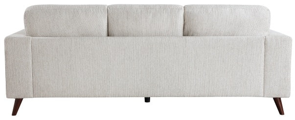 Homelegance 9644SVE-2PC 2 pc Broadway silver cloud chenille fabric mid-century modern sofa and love seat set
