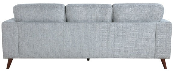 Homelegance 9644BGY-2PC 2 pc Broadway grey chenille fabric mid-century modern sofa and love seat set