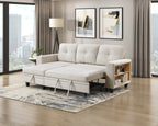 Homelegance Morian Beige Boucle Sectional Sofa Reversible Storage Chaise – 9705BE-32AVC