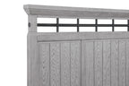B1900 4 pc Beckett rustic driftwood natural finish wood poster queen bedroom set footboard bench