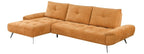 Homelegance 8400RNG-2LC2R 2 pc Pleasure orange chenille fabric sectional sofa set adjustable back rests