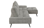 Homelegance Pleasure Dove Grey Chenille Sectional Sofa – 8400DVG-22LRC