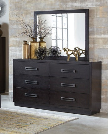 Homelegance 5424-4PC 4 pc Larchmont charcoal finish wood tufted fabric headboard queen bedroom set