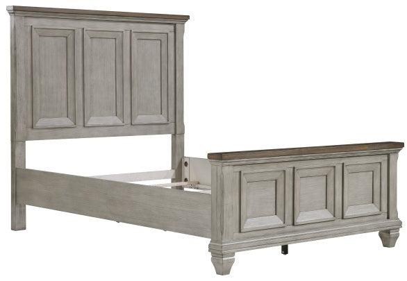 Homelegance 1305-4PC 4 pc Renton antique grey and brown finish wood style queen bedroom set