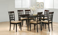 Coaster 100770-72 5 pc Wildon home gabriel crawford espresso finish wood oval top dining table set