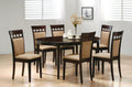 Coaster 100770-73 5 pc Widon home gabriel crawford espresso finish wood oval top dining table set
