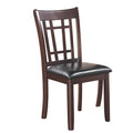 Coaster 102672 Set of 2 Corrigan studio wildon home black leatherette espresso finish wood legs dining chairs