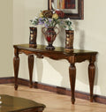 Acme 10292 Astoria grand wansley dreena cherry finish wood carved accents sofa table