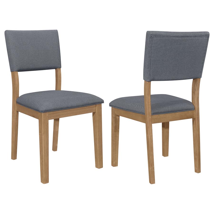 Coaster 104172 Set of 2 Orren ellis anza Sharon brown finish wood mid century modern dining chairs