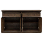 Ridgewell Dark Oak 2-Drawer 4-Door Dining Server Sideboard – 104605