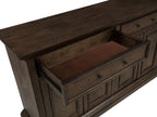 Ridgewell Dark Oak 2-Drawer 4-Door Dining Server Sideboard – 104605