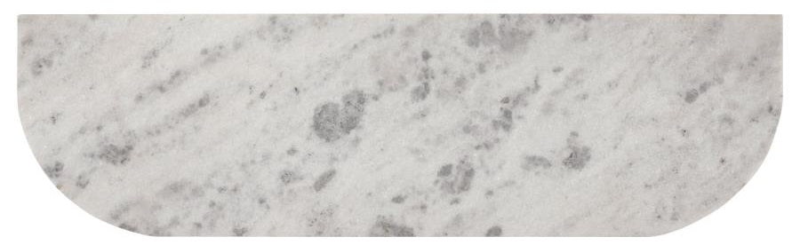 Coaster 105145 Ortega white marble top and natural mango wood buffet server sideboard cabinet brass inlay