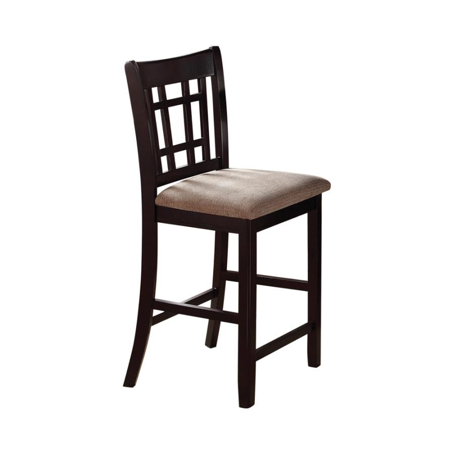 Coaster 105279 Set of 2 Wildon home avonlea lavon espresso finish wood counter height dining chairs