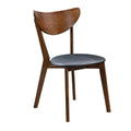 Coaster 105362  Set of 2 Wildon home kersey ii retro modern chestnut finish wood dining chairs