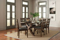 Coaster 106381-S7 7 pc Alston II knotty nutmeg finish wood natural textured look top dining table set