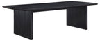 Coaster 108231-S7 7 pc Brookmead wire brush distressed black wood finish rectangular dining table set