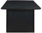 Coaster 108231-S7 7 pc Brookmead wire brush distressed black wood finish rectangular dining table set