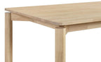 Coaster 108551-S7 7 pc Parkridge white washed finish wood mid-century modern dining table set tan fabric chairs