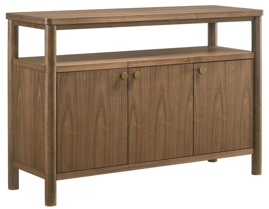Coaster 108575 Biltmore walnut finish wood classic modern style buffet sideboard server cabinet