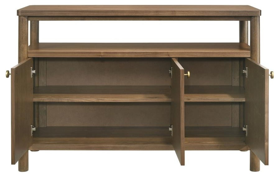 Coaster 108575 Biltmore walnut finish wood classic modern style buffet sideboard server cabinet