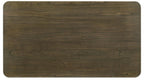 Coaster 108681-S7 7 pc Biloxi greyish brown finish wood top antique white legs dining table set grey fabric dining chairs