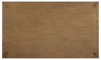Coaster 109101-S7 7 pc Bruner natural brown finish wood modern design dining table set oatmeal dining chairs