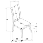 Coaster 109330-S7 7 pc Judd pearl white finish wood 54" round dining table set fabric upholstered seats
