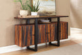 Ditman Gray Black Sheesham Wood Buffet Sideboard with Gunmetal Base | Coaster - 110185